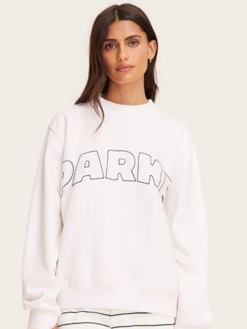 Parke x Target Mockneck sweatshirt NWT S/M cream